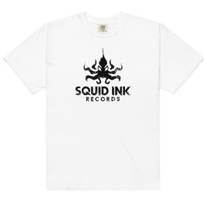 Squid Ink Records Logo T-Shirt | Premium House Music DJ Tee | Unisex Garment-Dyed Heavyweight Shirt